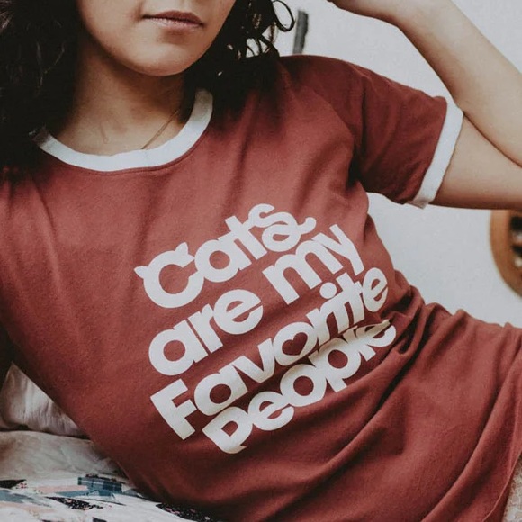Cats Are My Favorite People | Ringer Tee - Picture 2 of 2